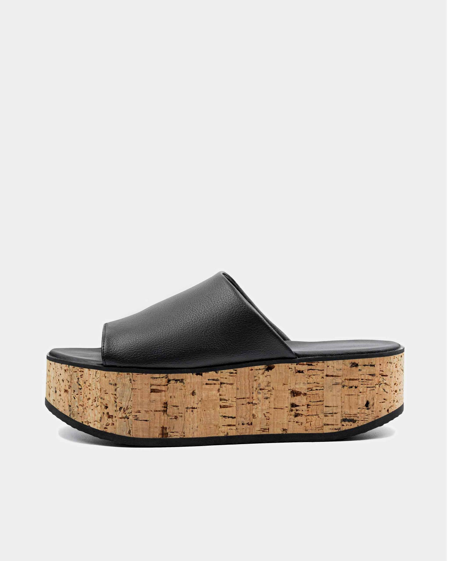 Geigi Flatforms grape leather sandals - sample sale