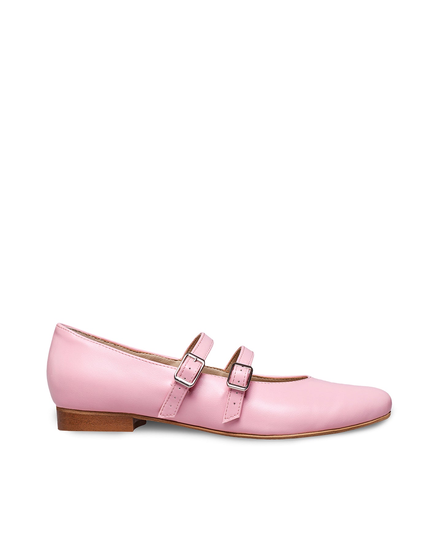 Mary Jane Pumps No. 2 Pink ballerinas made of Vegea grape leather