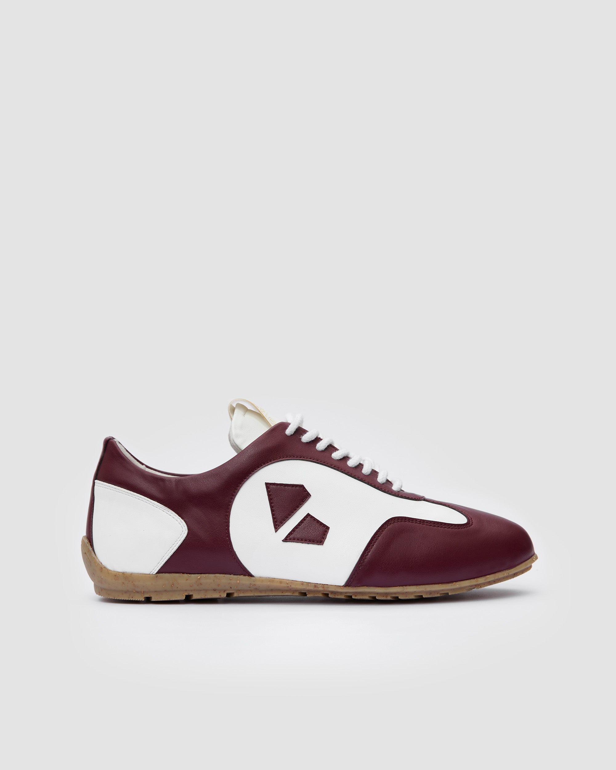Racer Sneakers Burgundy White