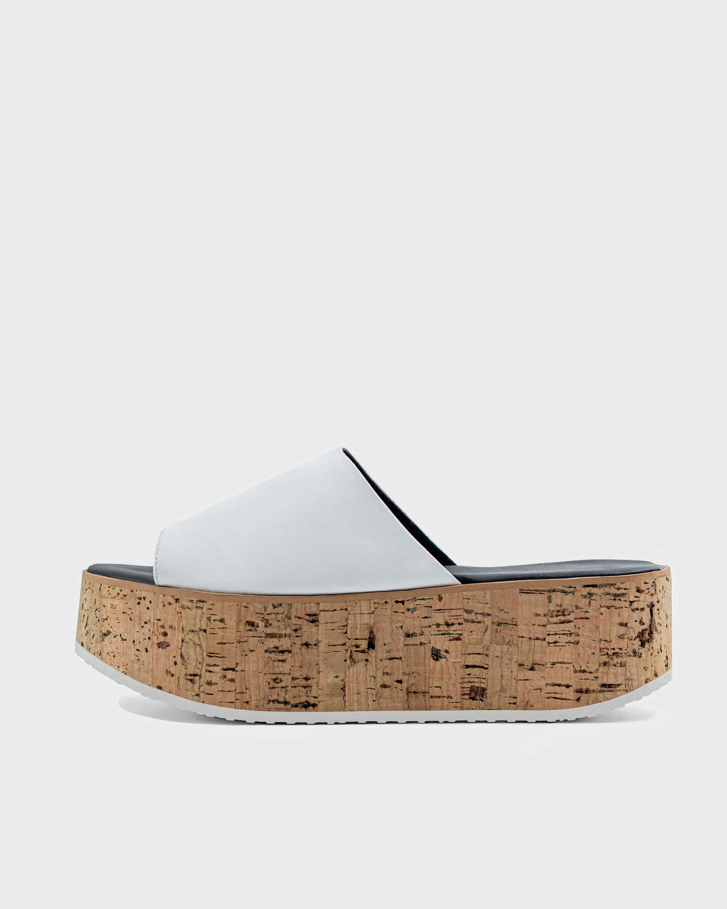 Geigi Flatforms White grape leather sandals - sample sale