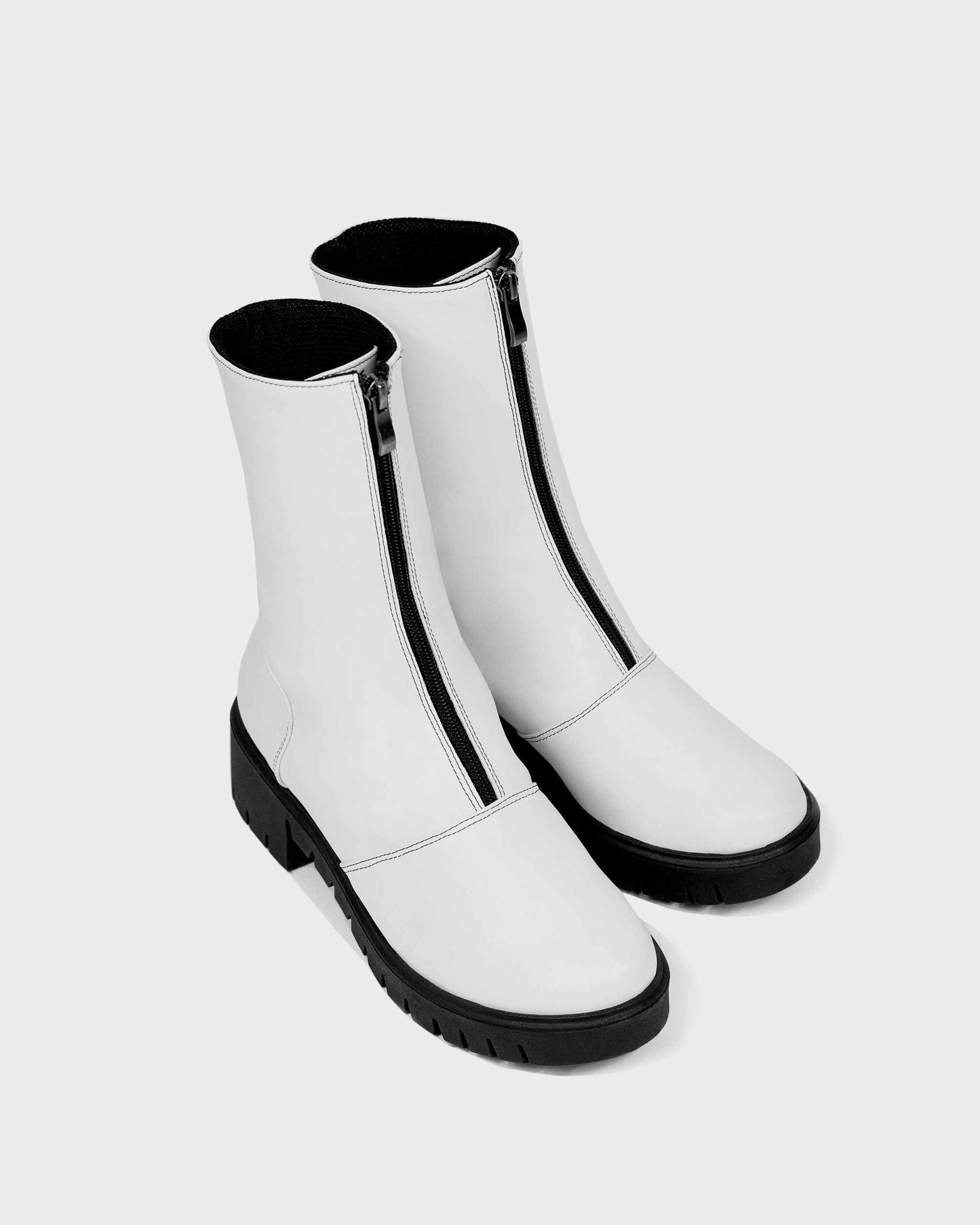 Cyber Boots White cactus leather ankle boots - sample sale