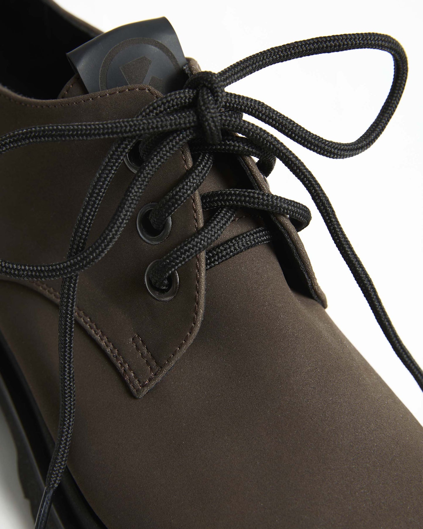Chunky Derbs No 2 Chocolate suede brown derby shoes