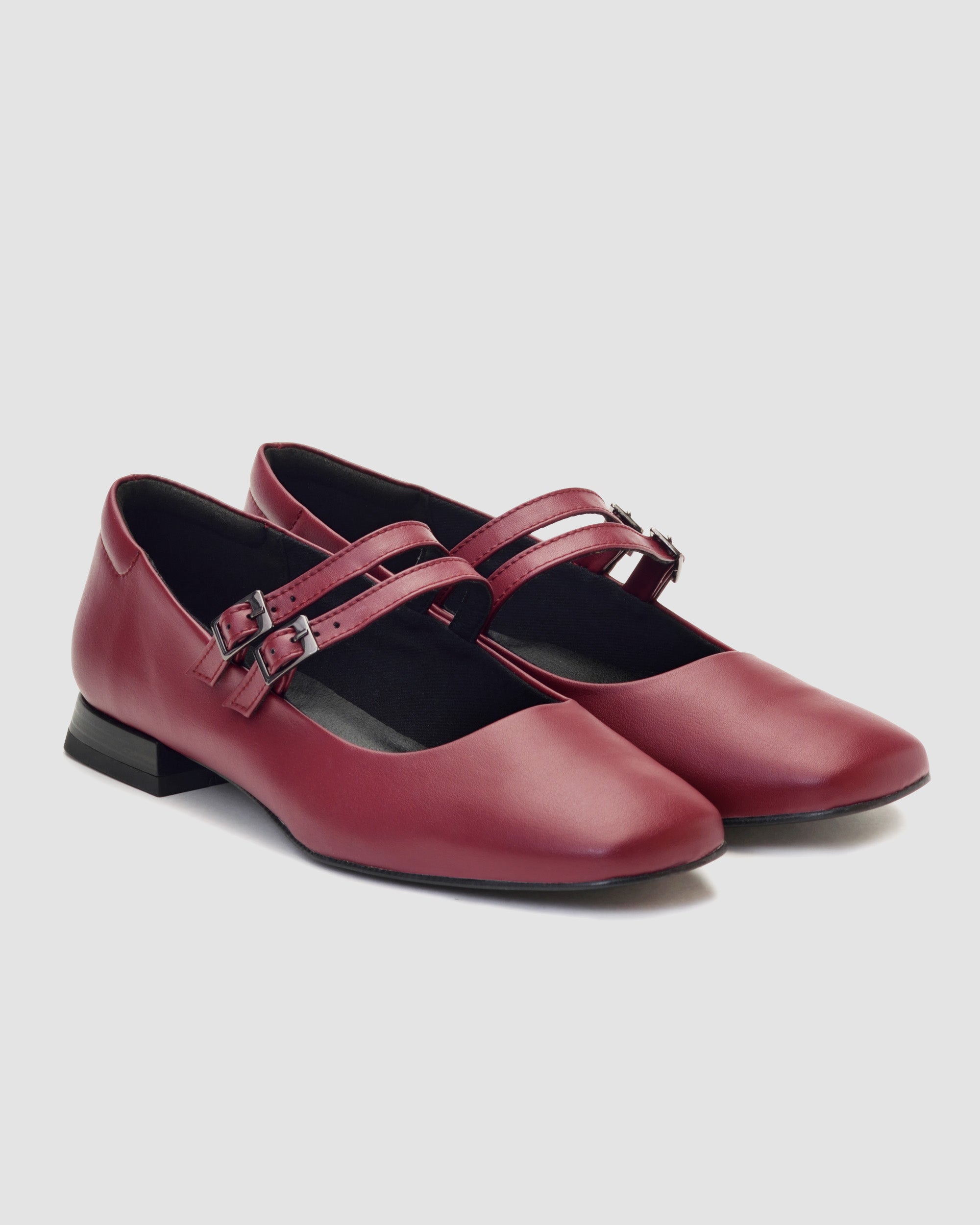 Cherry Mary Jane Pumps burgundy ballerinas