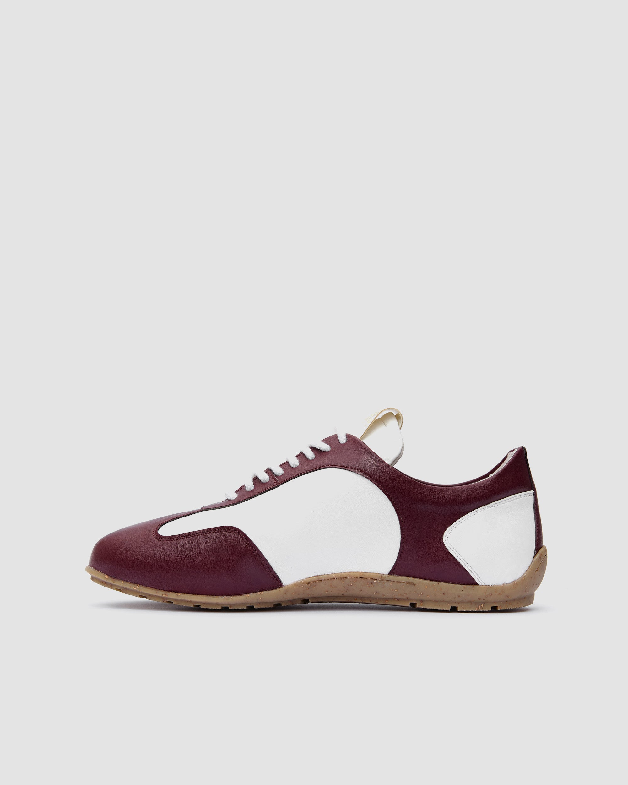 Racer Sneakers Burgundy White