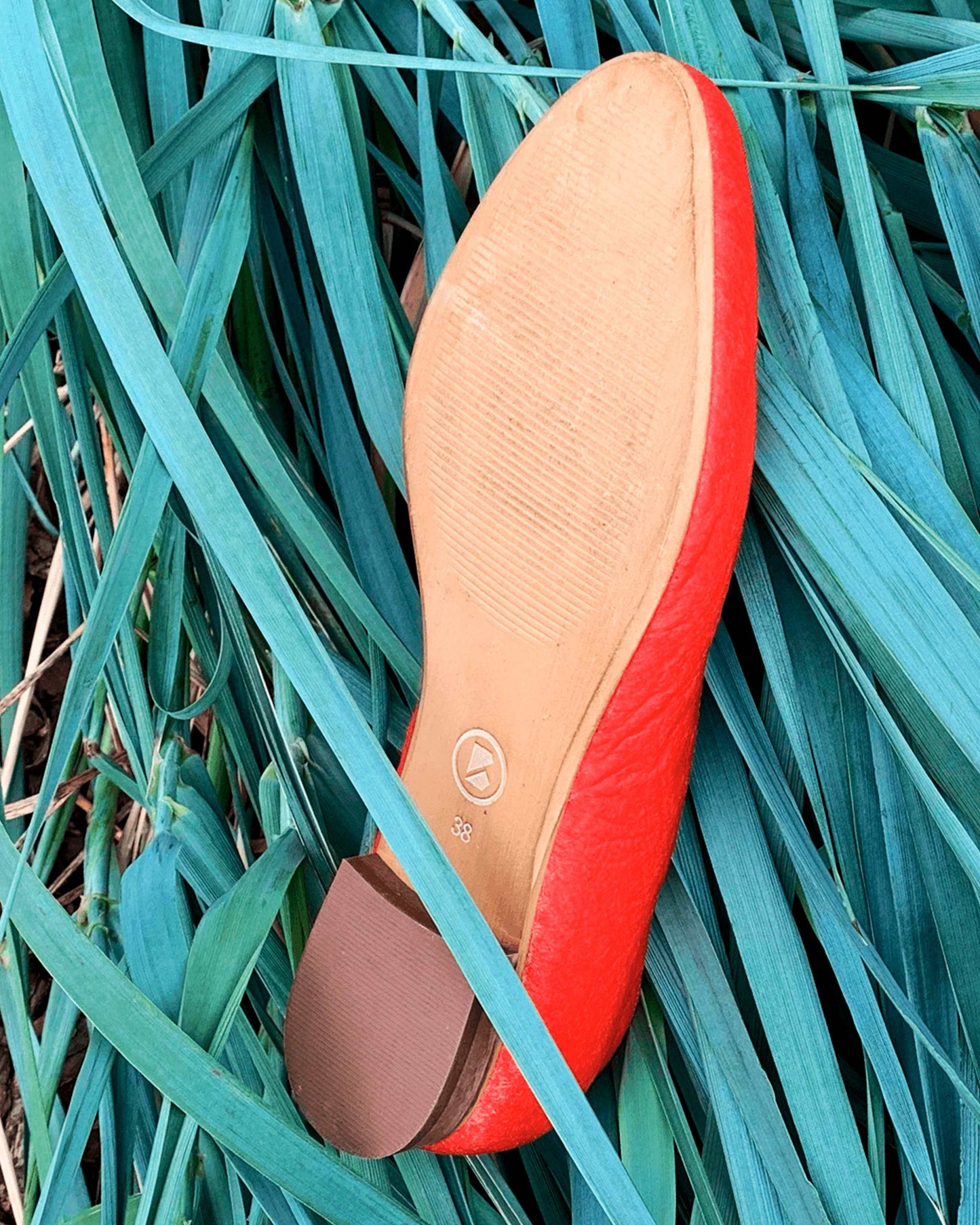 Pumps Paprika Pina ballerinas made of Pinatex - sample sale