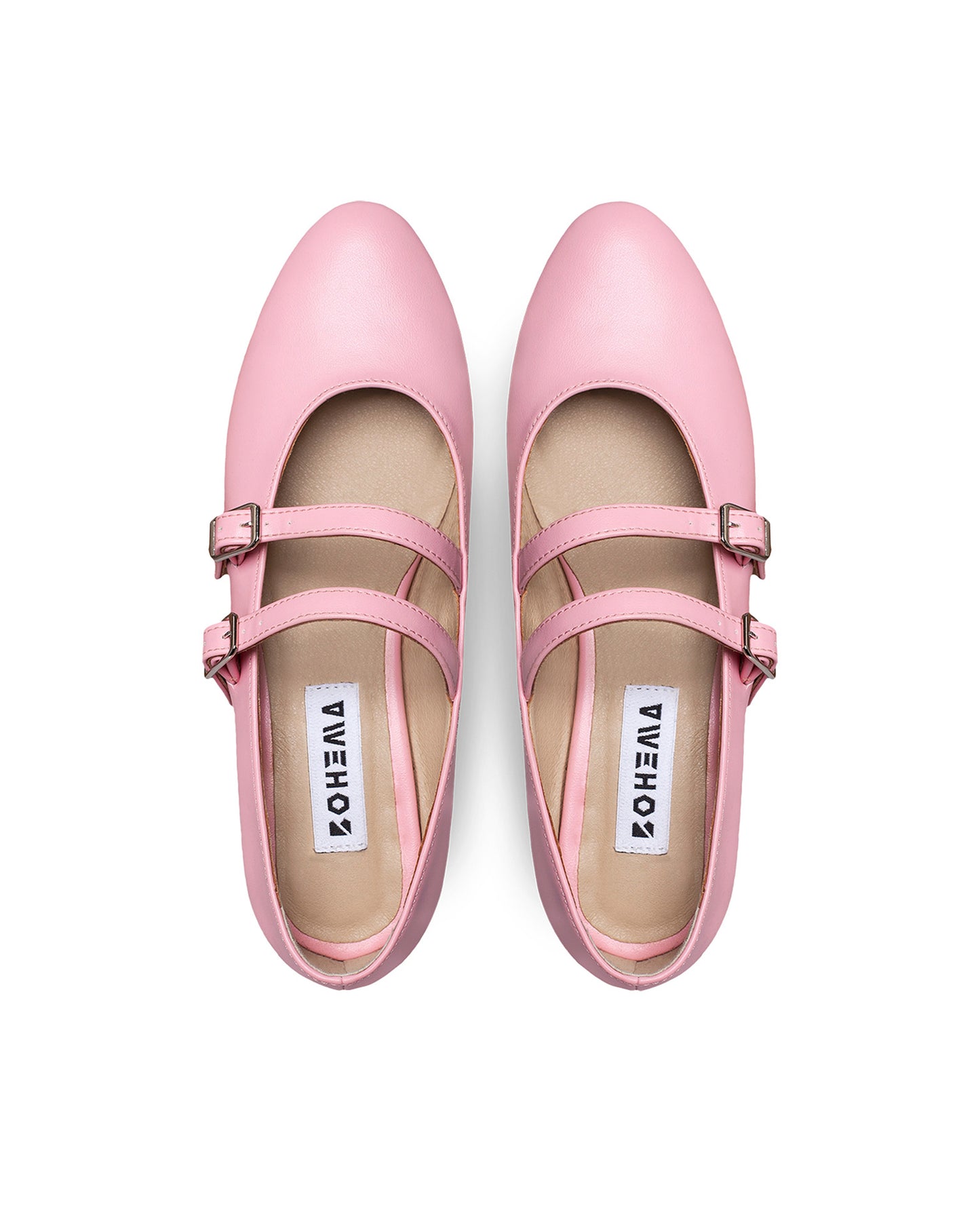 Mary Jane Pumps No. 2 Pink ballerinas made of Vegea grape leather