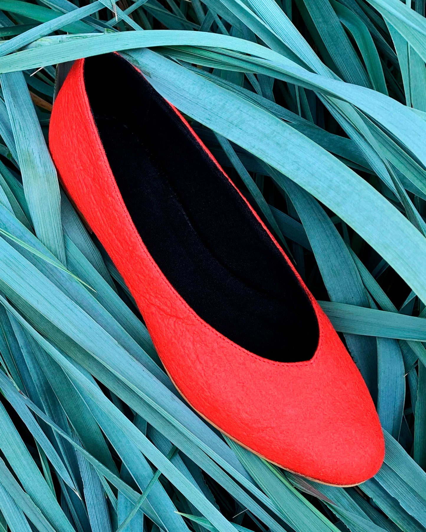 Pumps Paprika Pina ballerinas made of Pinatex - sample sale