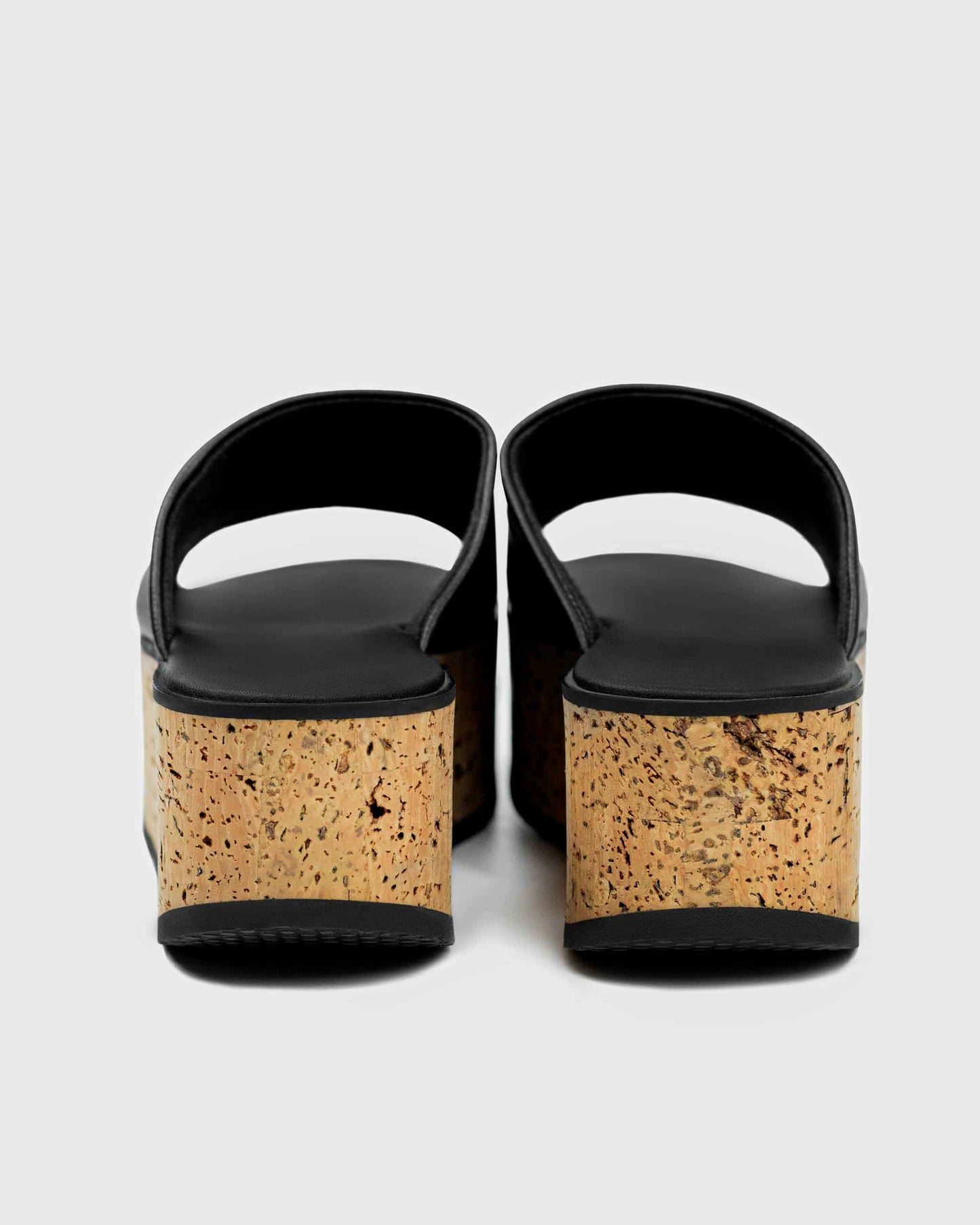 Geigi Flatforms grape leather sandals - sample sale