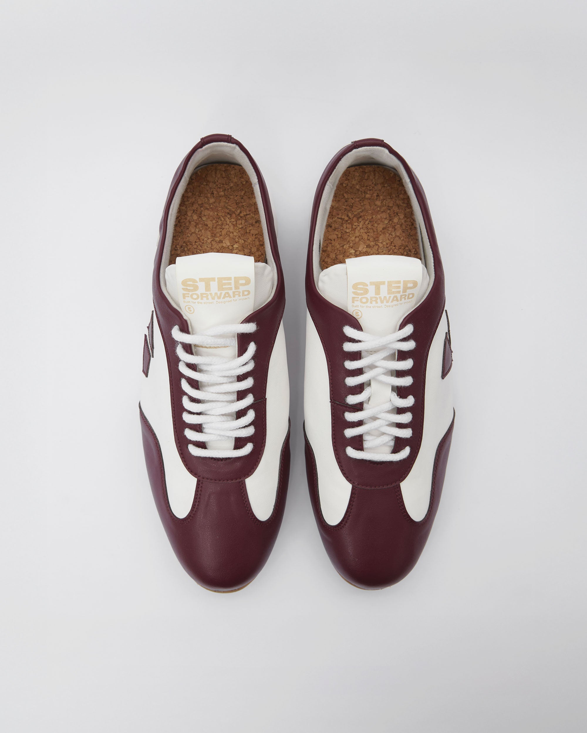 Racer Sneakers Burgundy White