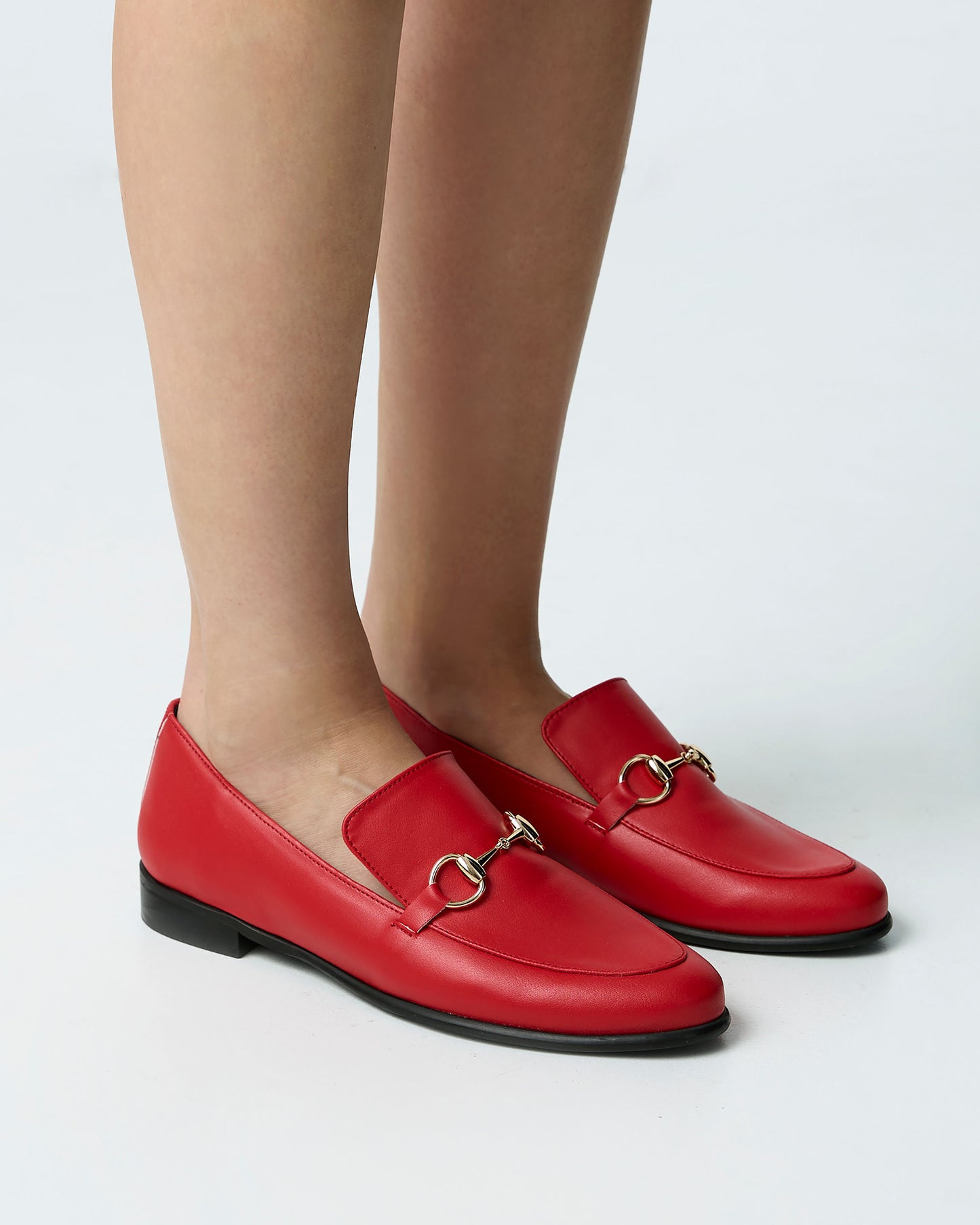Shiv Loafers red women's moccasins