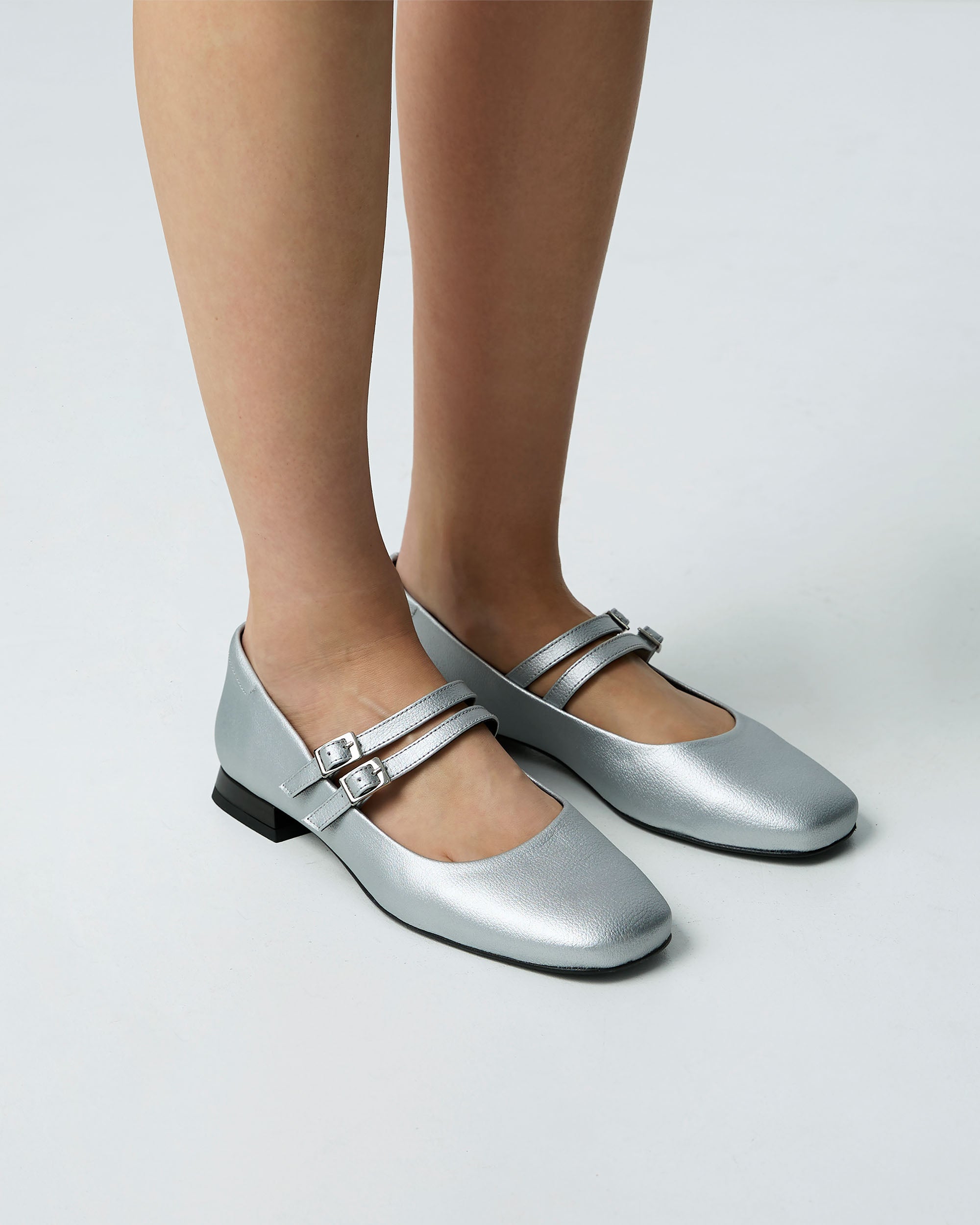 Sugar Mary Jane Pumps metallic ballerinas
