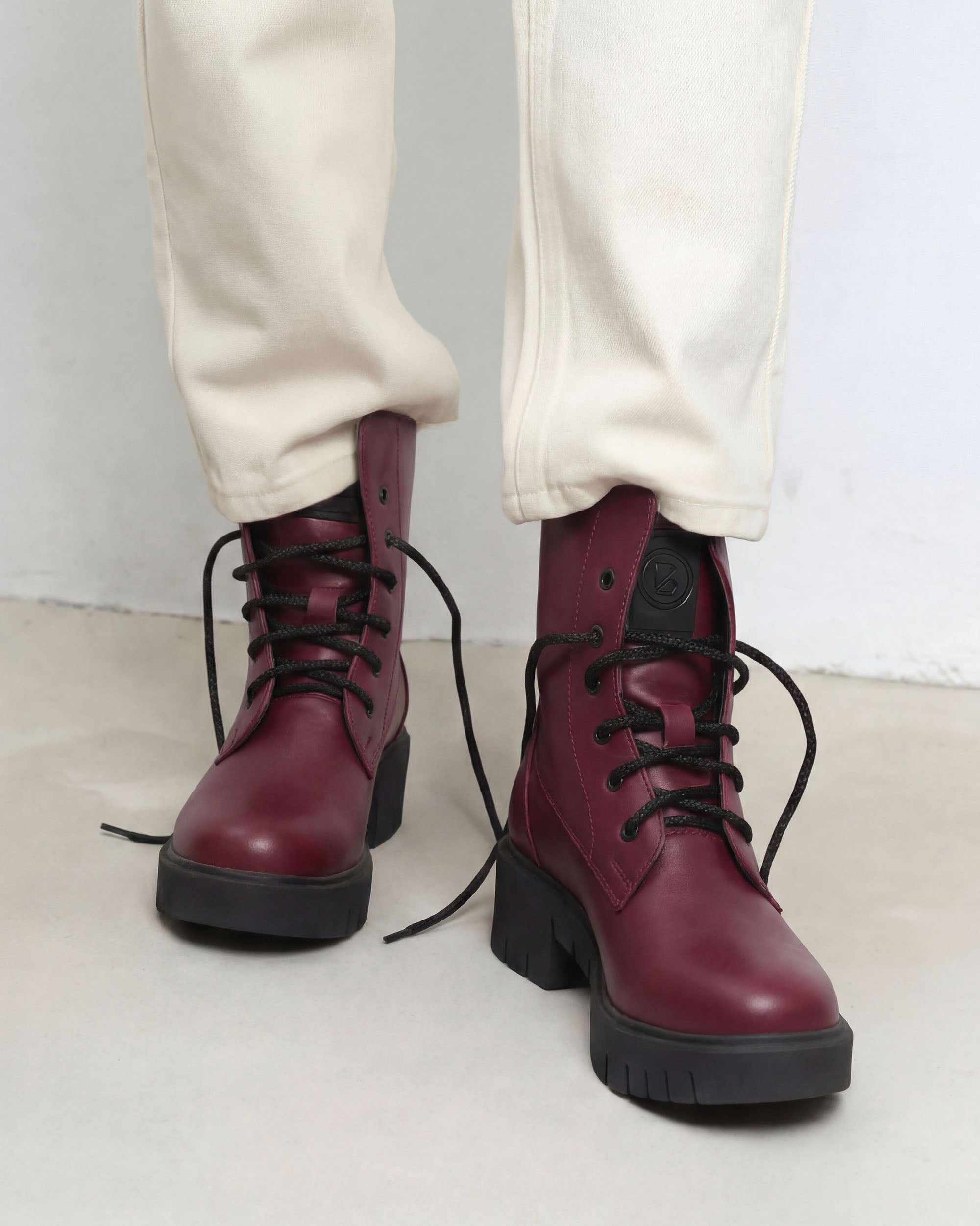 Women's Boots Workers No. 3 Burgundy