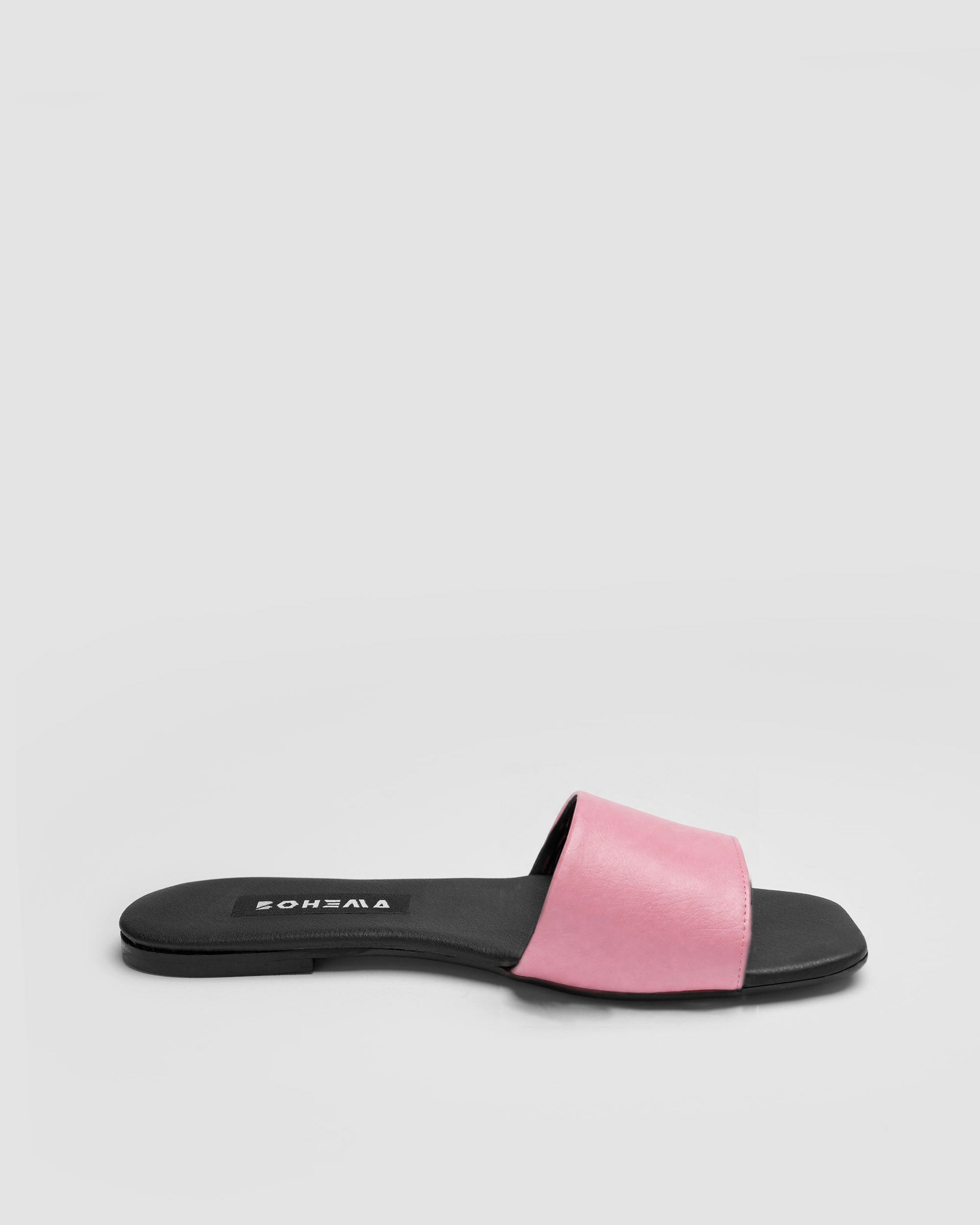 Mellow Slides Shoes Pink, Vegan Corn Leather, Women's