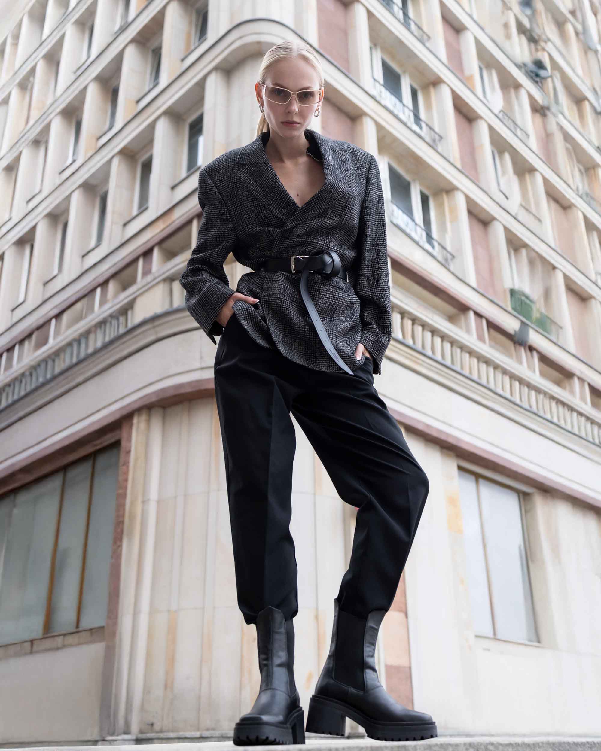 Squared chelsea boots