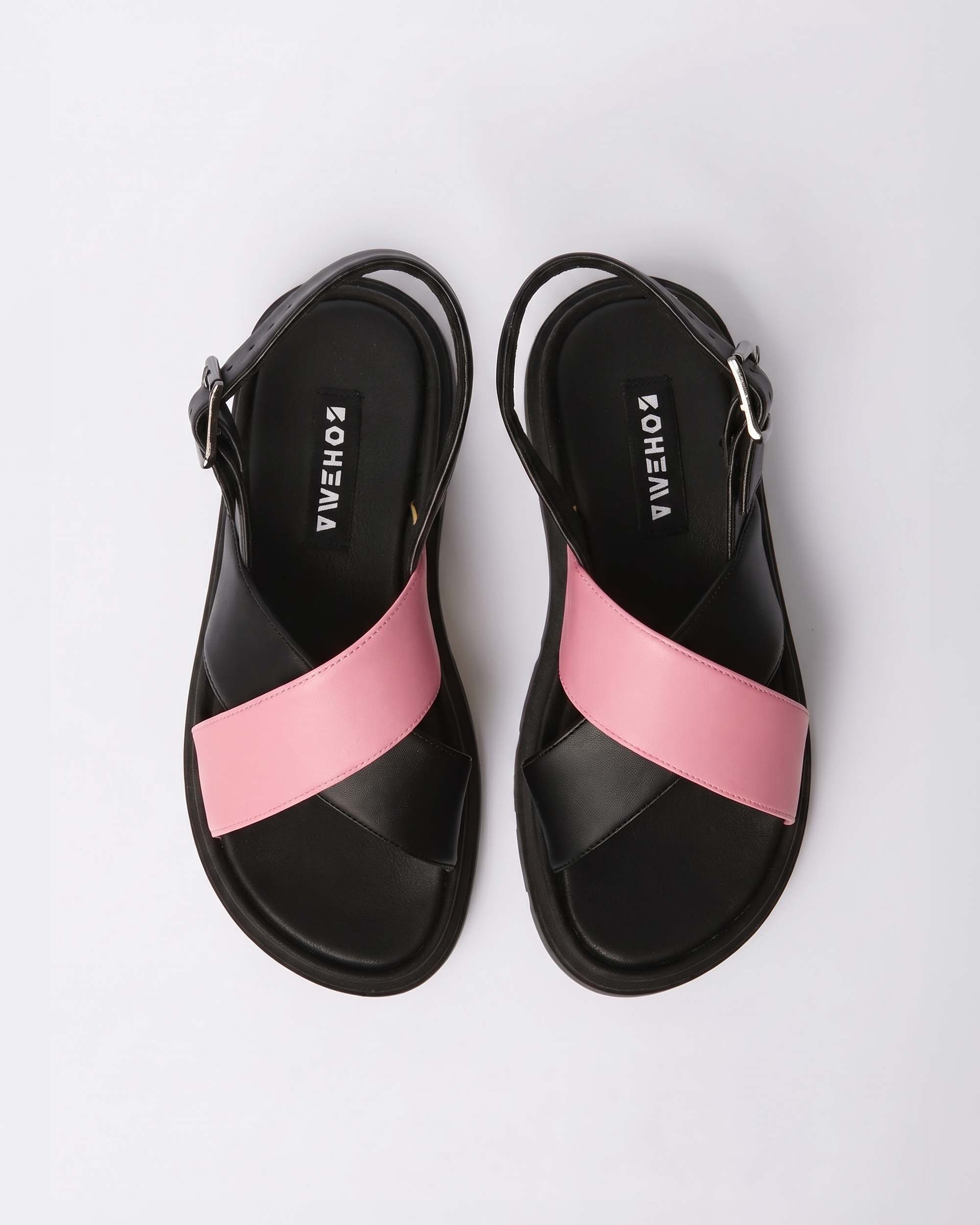Glare Sandals Pink, Vegan Corn Leather, Women's