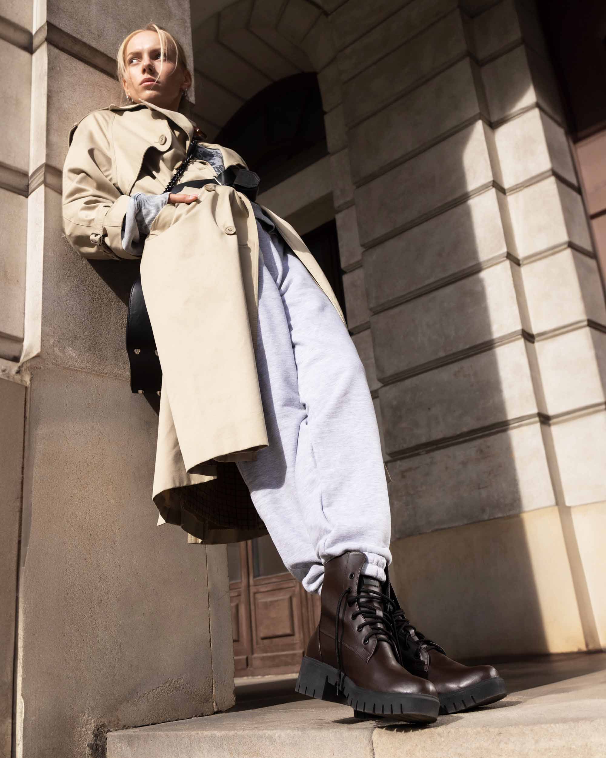 Women's Boots Workers No. 3 Chocolate