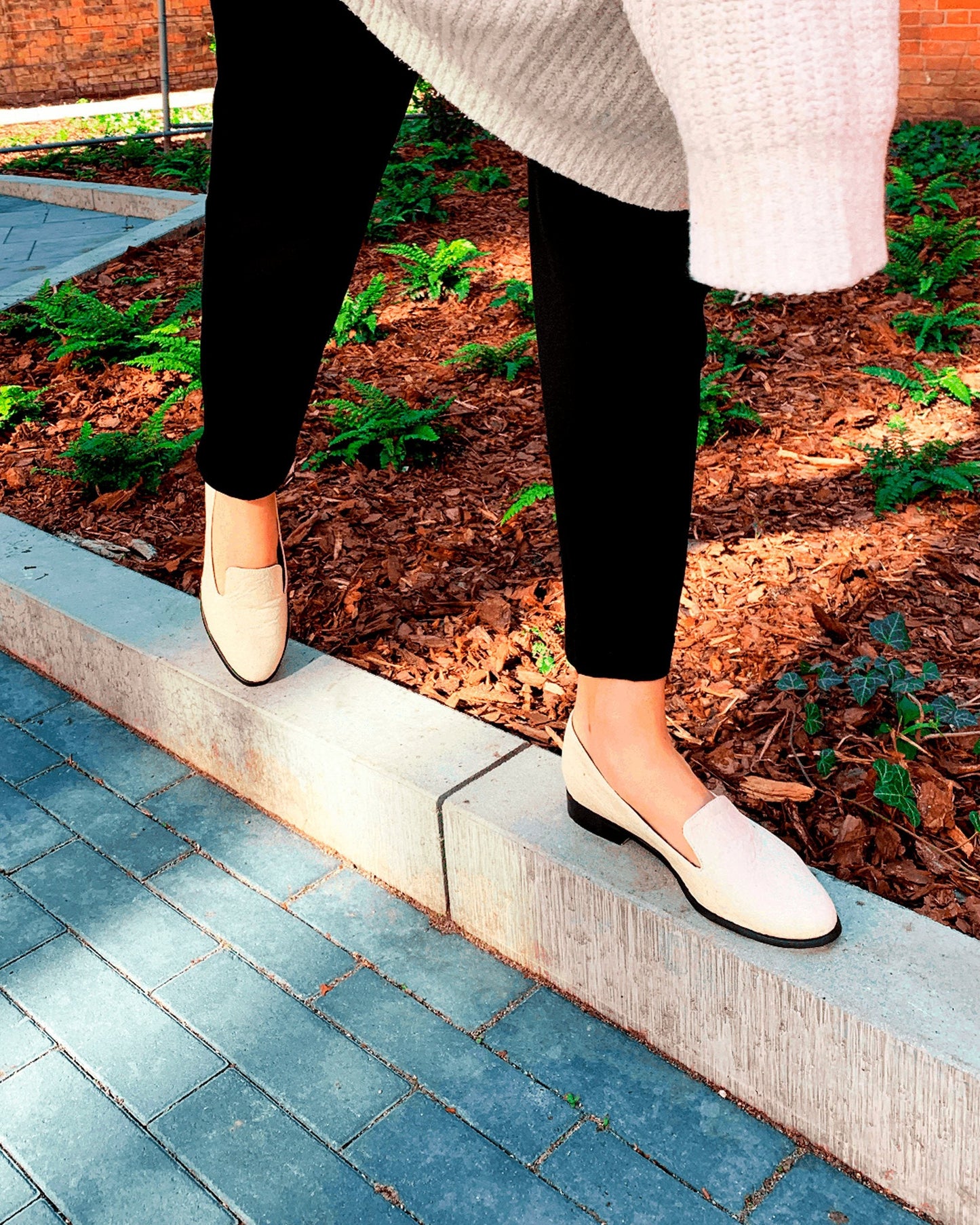 Lords Creamy Pina loafers of Pinatex - sample sale