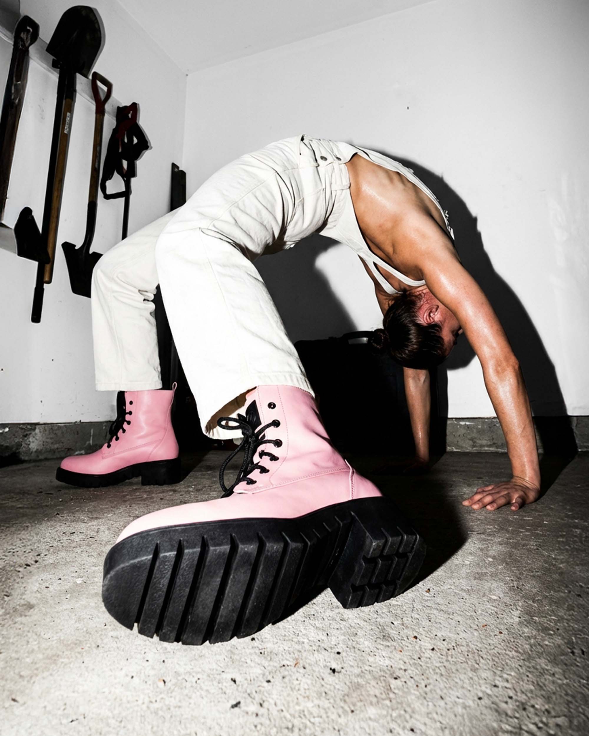 Women's Boots Workers No. 3 Pink