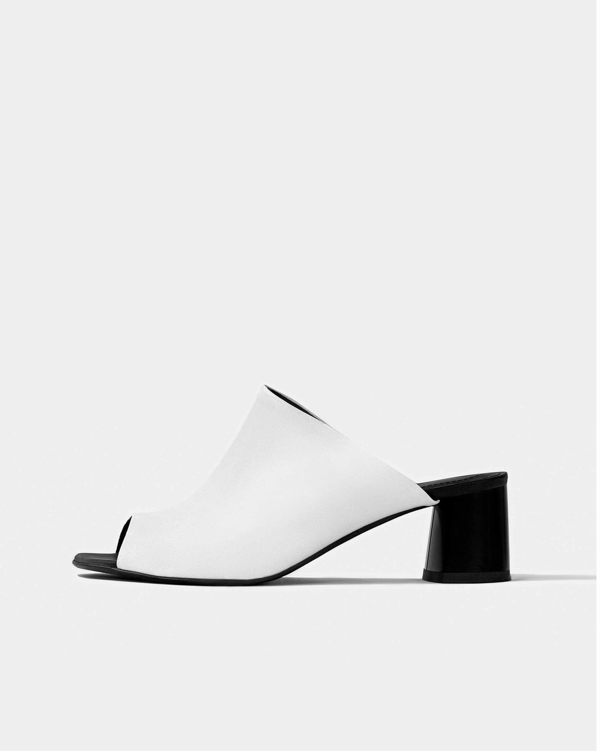Uptown White Nopal cactus leather sandals -outlet