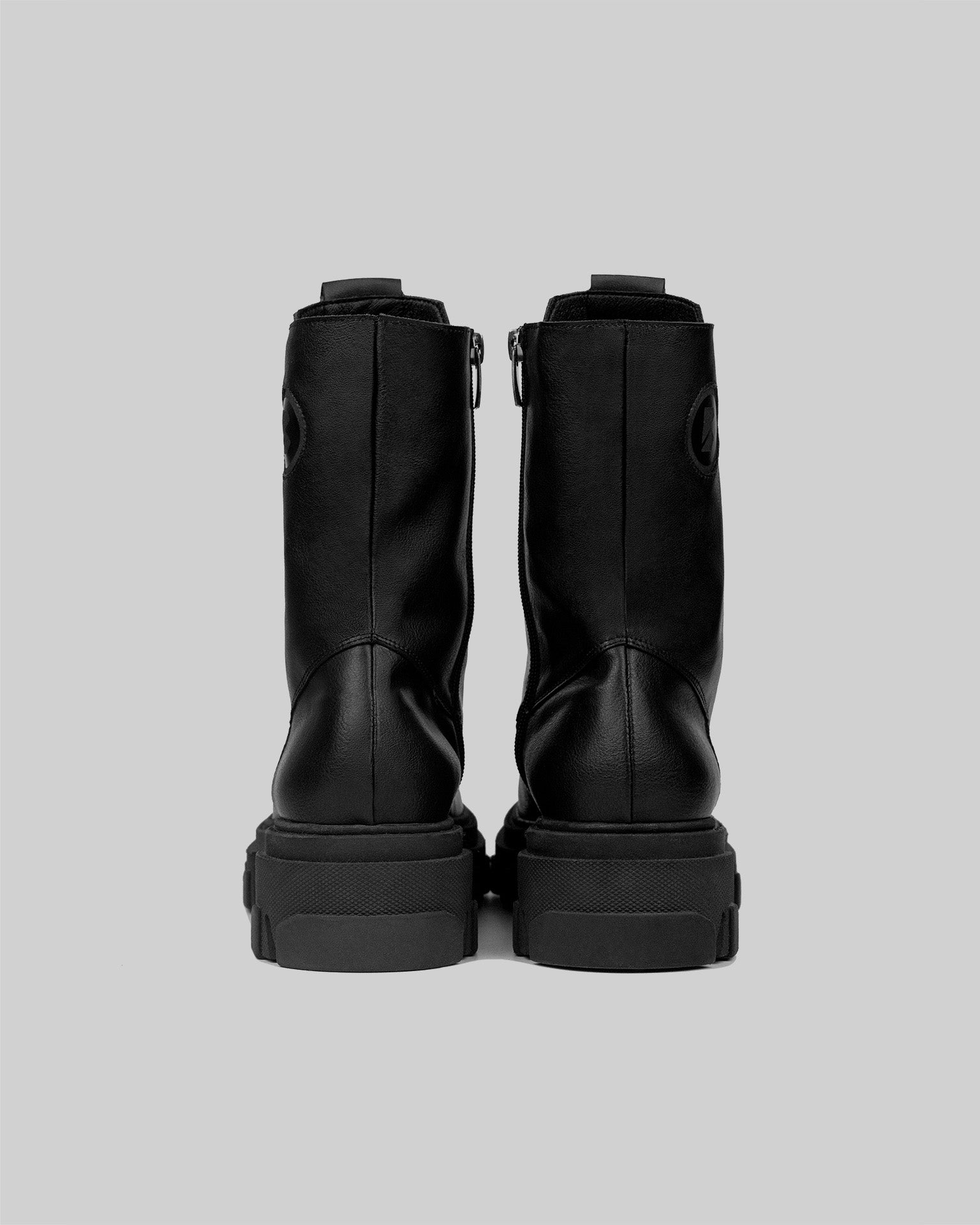 Combat black boots