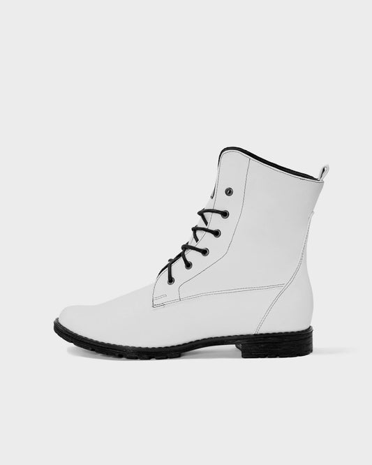 Workers No. 2 White  Boots made of Desserto® cactus leather - sample sale