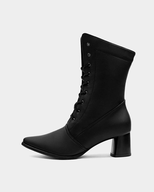 High Boots Black cactus leather boots - sample sale