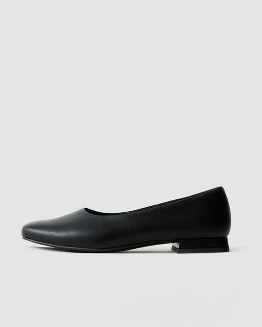 Black Diana Pumps black ballerinas with square toe