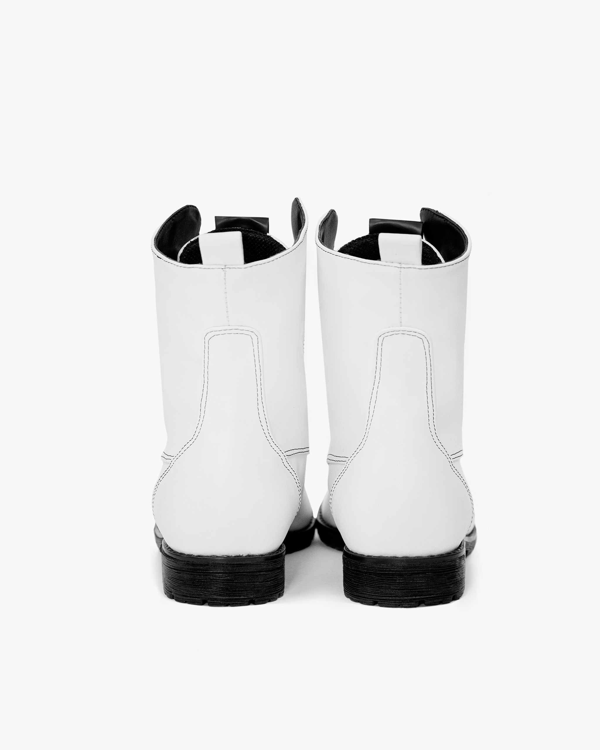 Workers No. 2 White  Boots made of Desserto® cactus leather - outlet