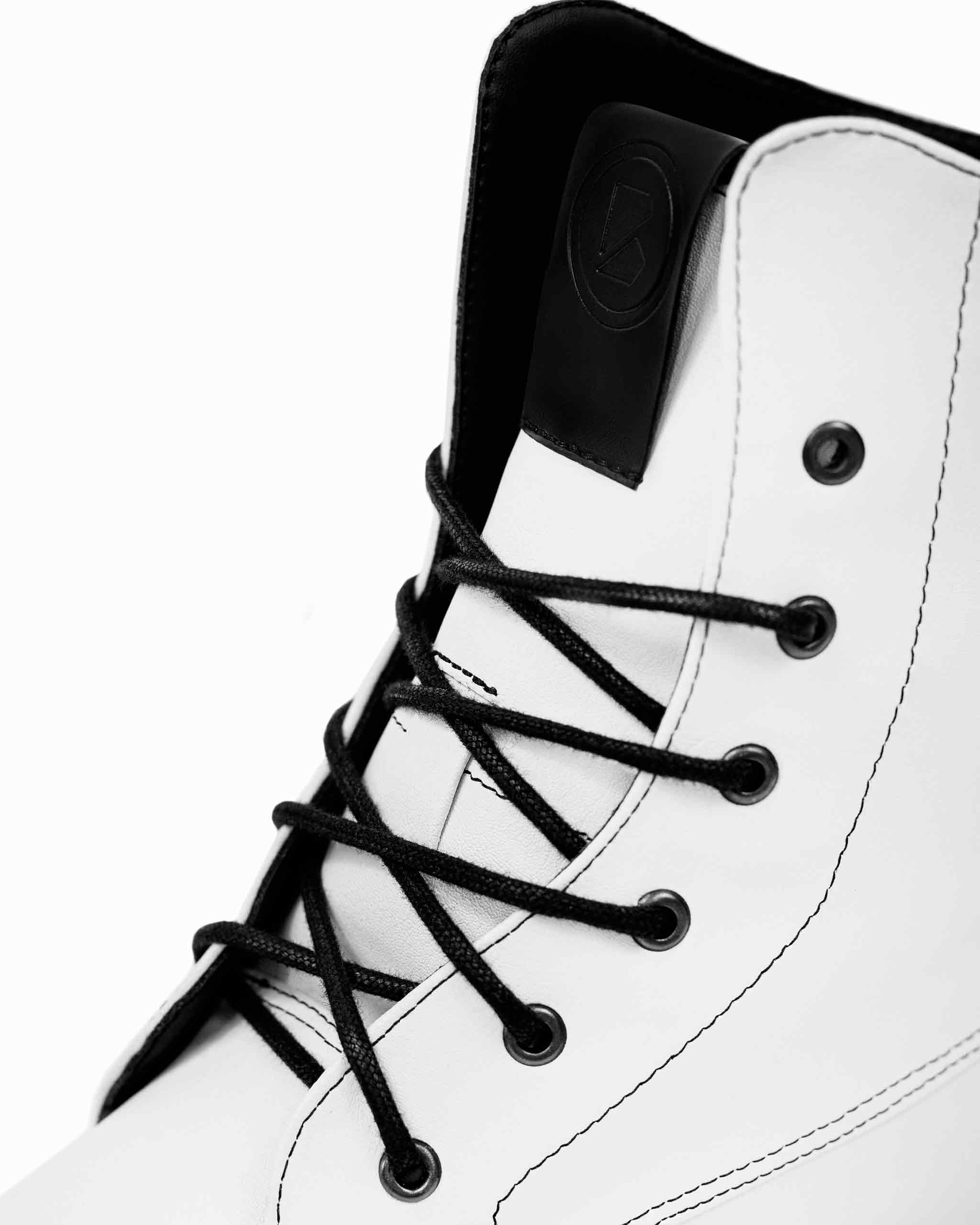Workers No. 2 White  Boots made of Desserto® cactus leather - outlet