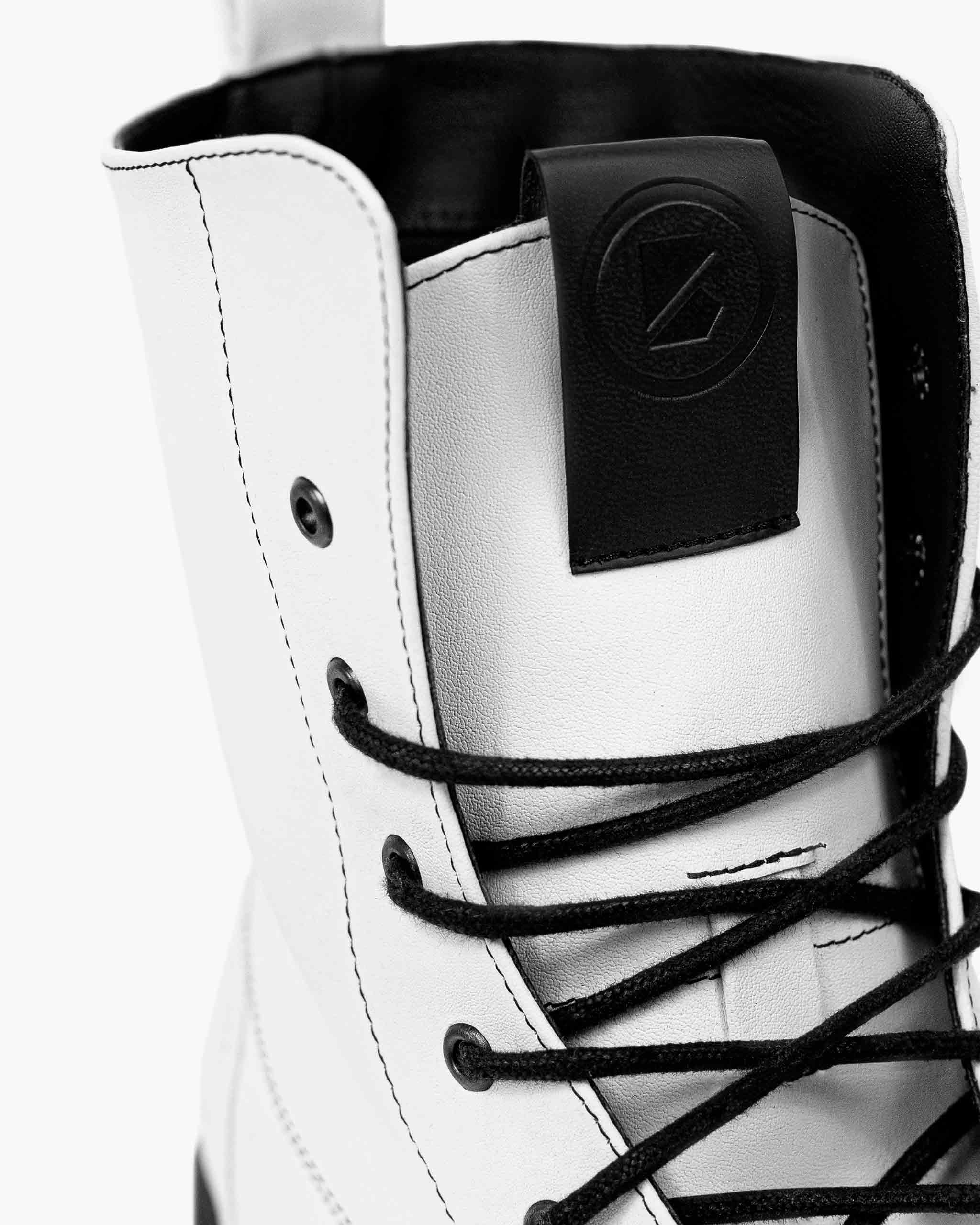Workers No. 2 White  Boots made of Desserto® cactus leather - outlet