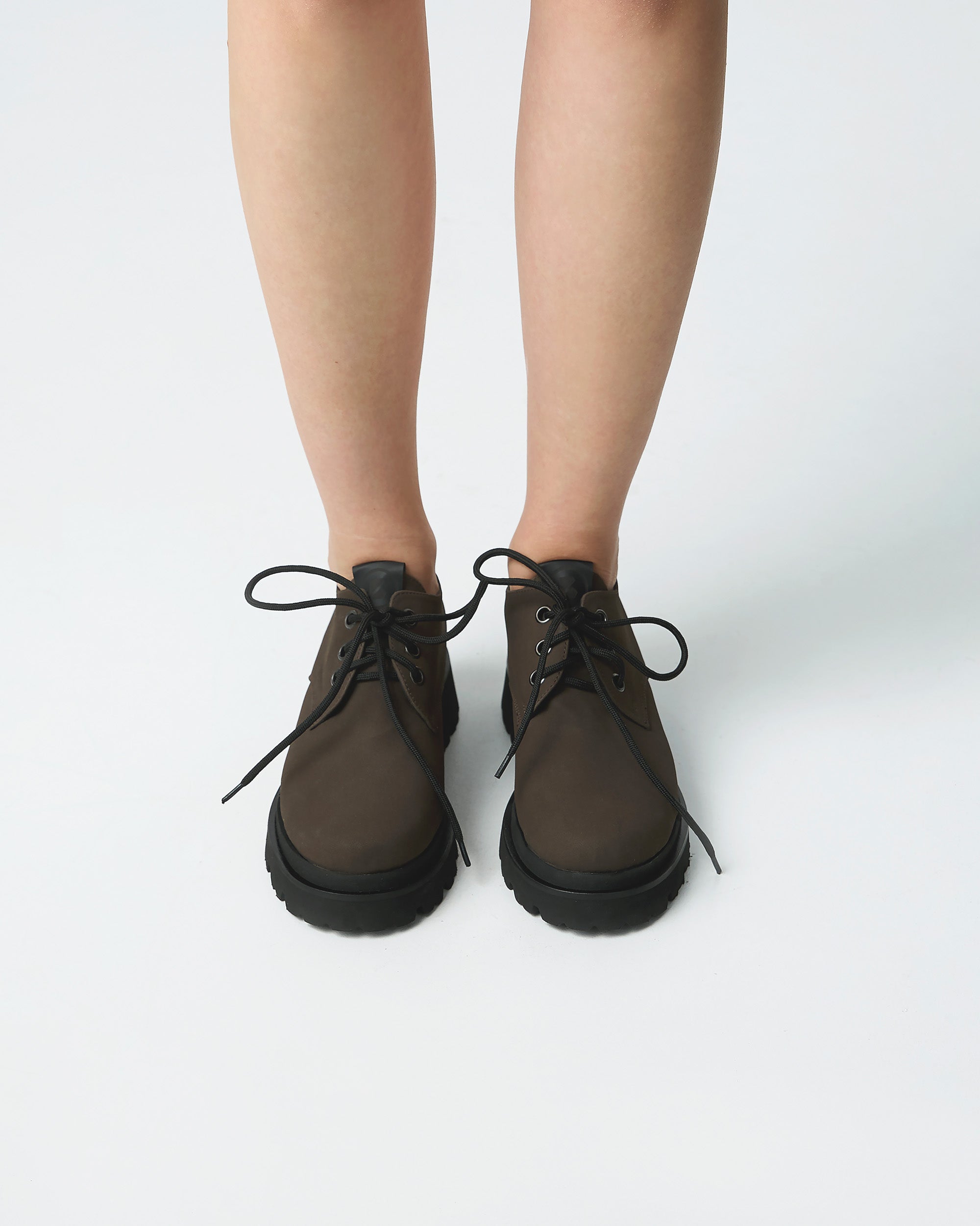 Chunky Derbs No 2 Chocolate suede brown derby shoes