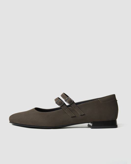 Chocolate Mary Jane Pumps brown ballerinas