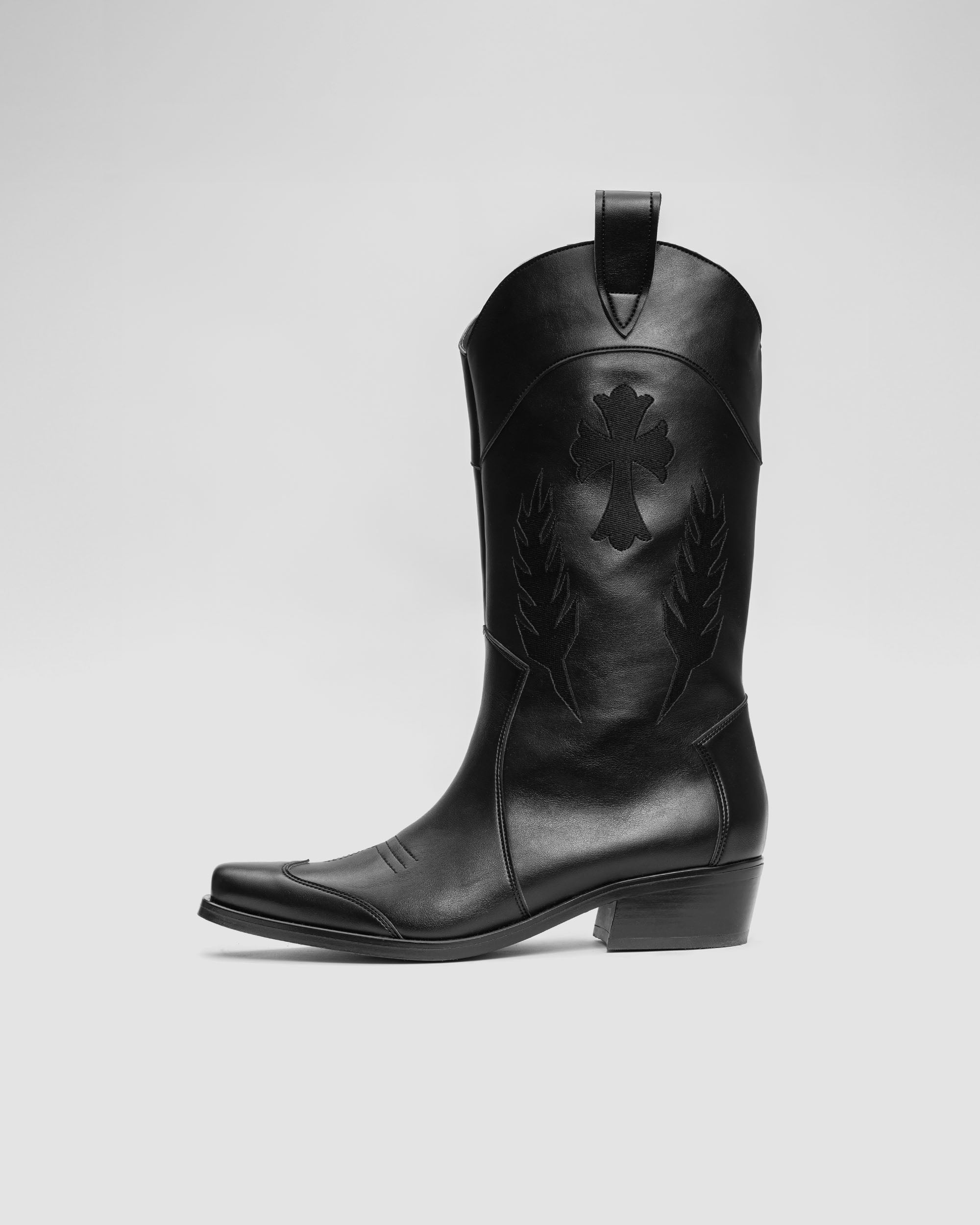 Black Saint embroidered cowboy boots