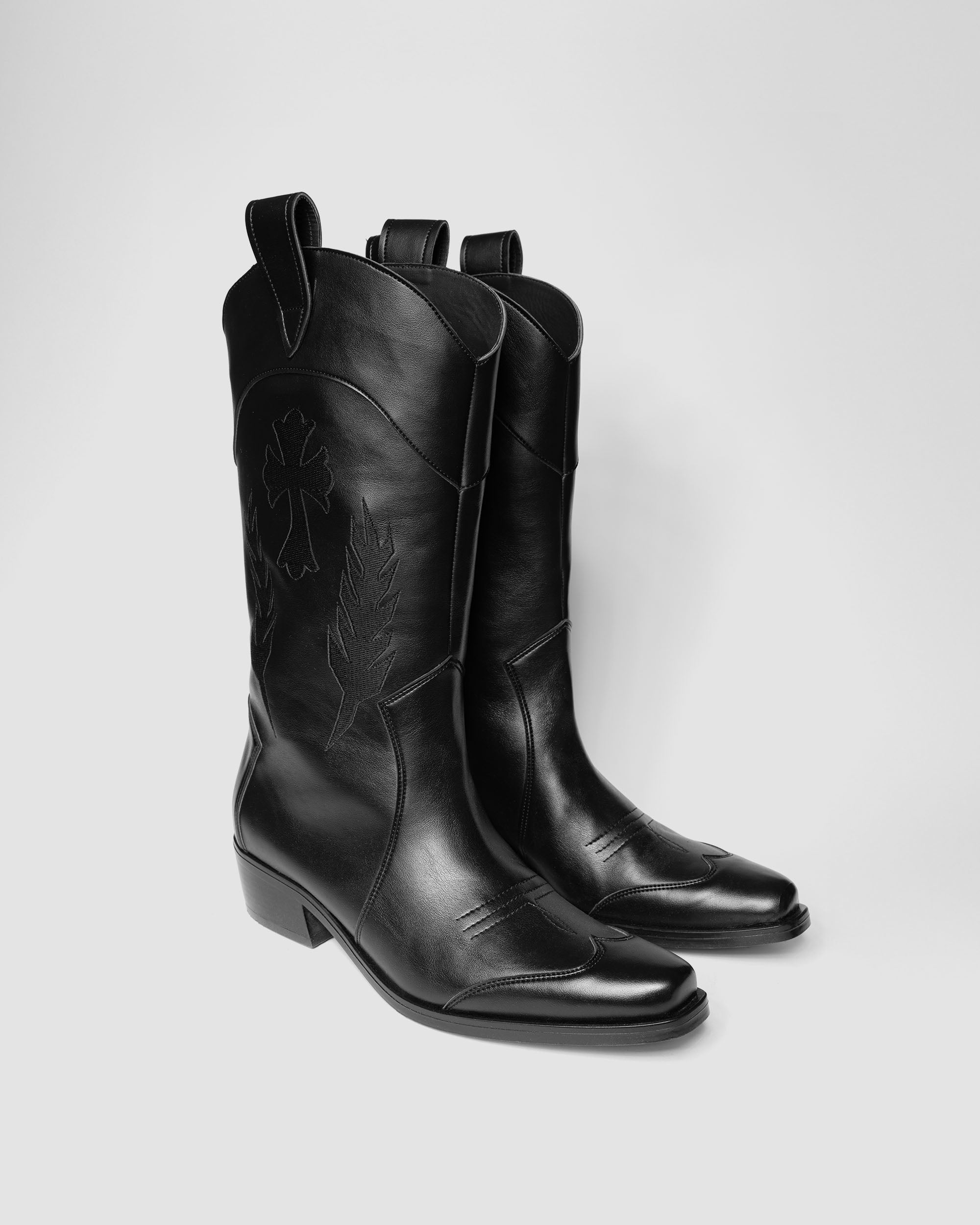 Black Saint embroidered cowboy boots
