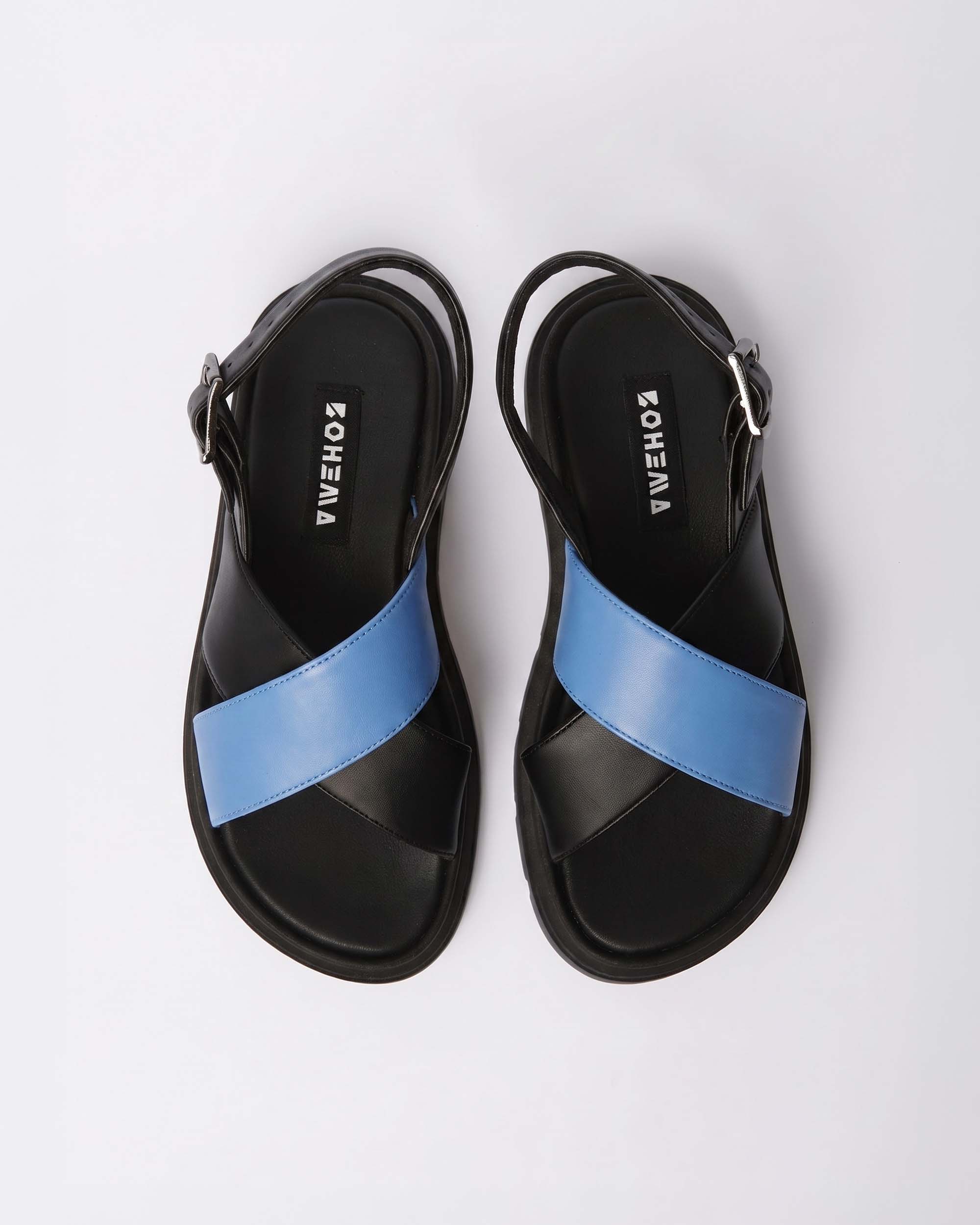 Glare Sandals Baby Blue, Vegan Corn Leather, Women's