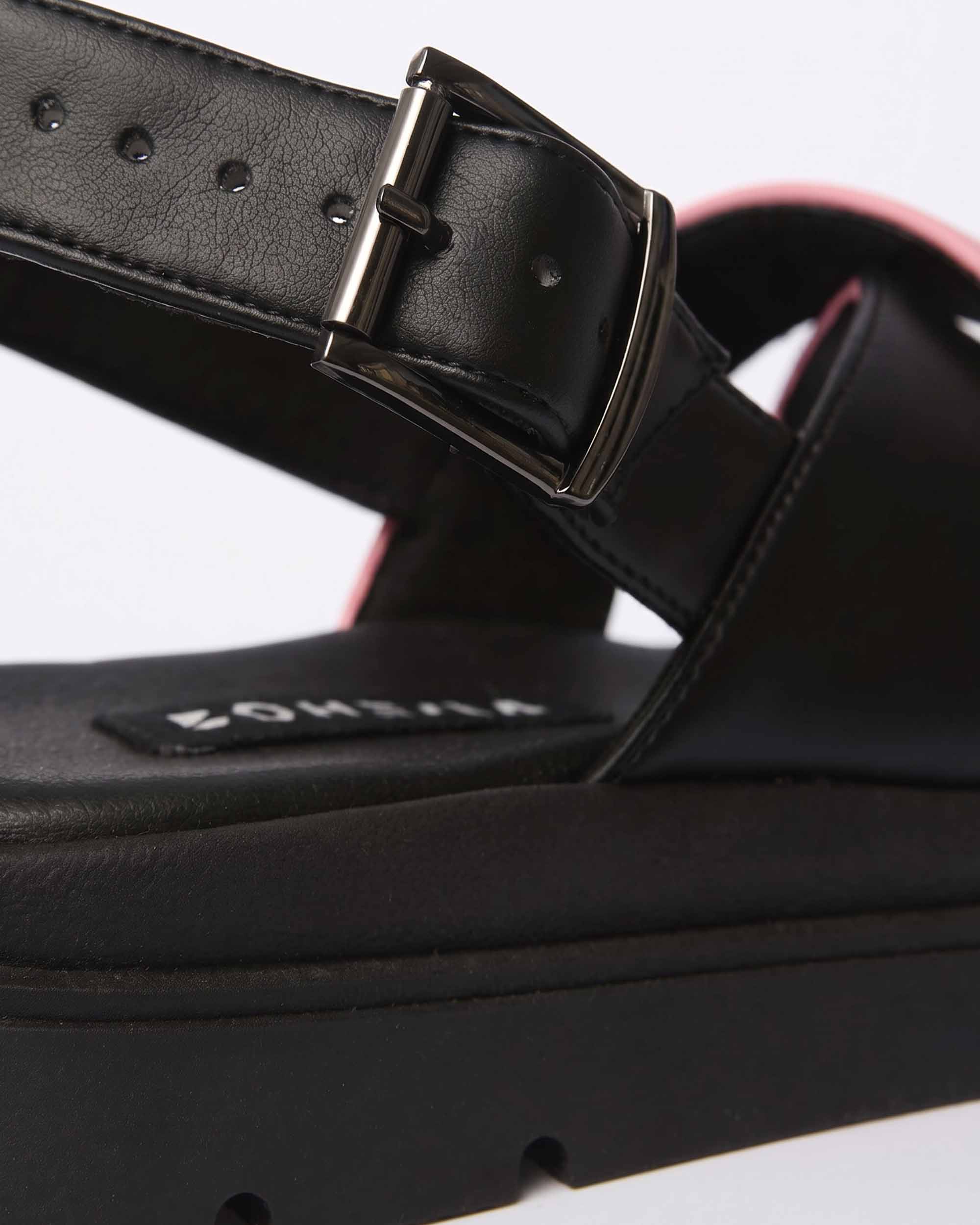 Glare Sandals Pink, Vegan Corn Leather, Women's