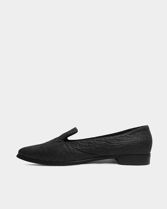 Lords Black Pina loafers of Pinatex - sample sale