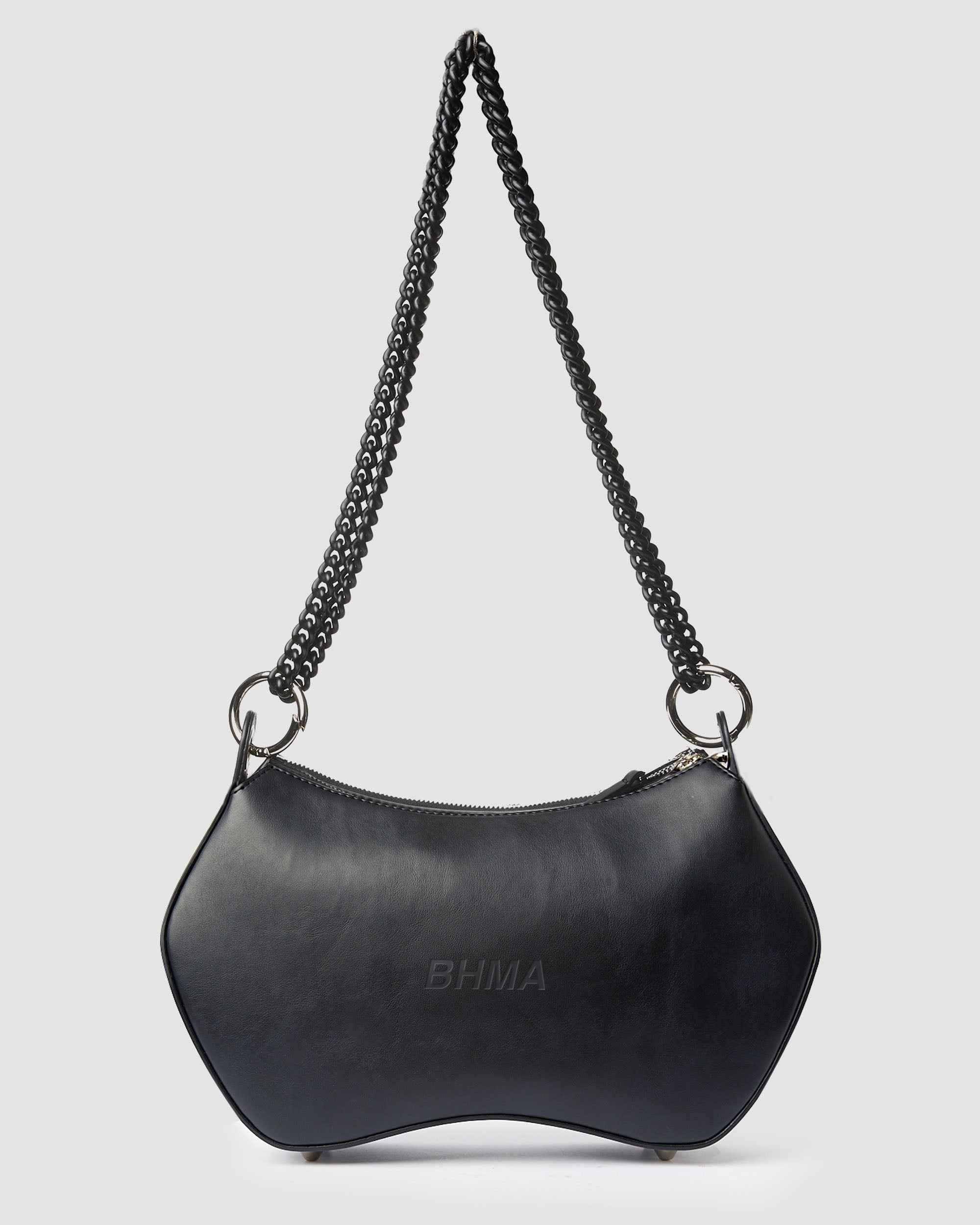 Noir BHMA Bag of grape-based vegan leather