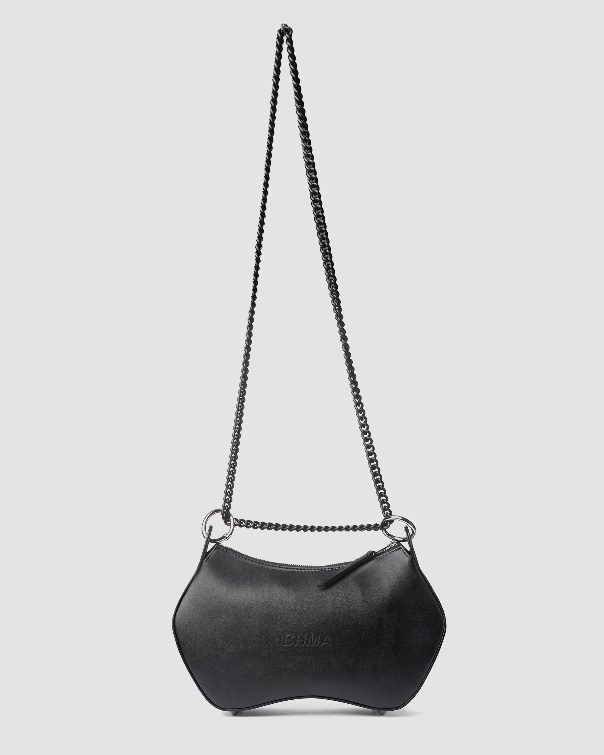 Noir BHMA Bag of grape-based vegan leather