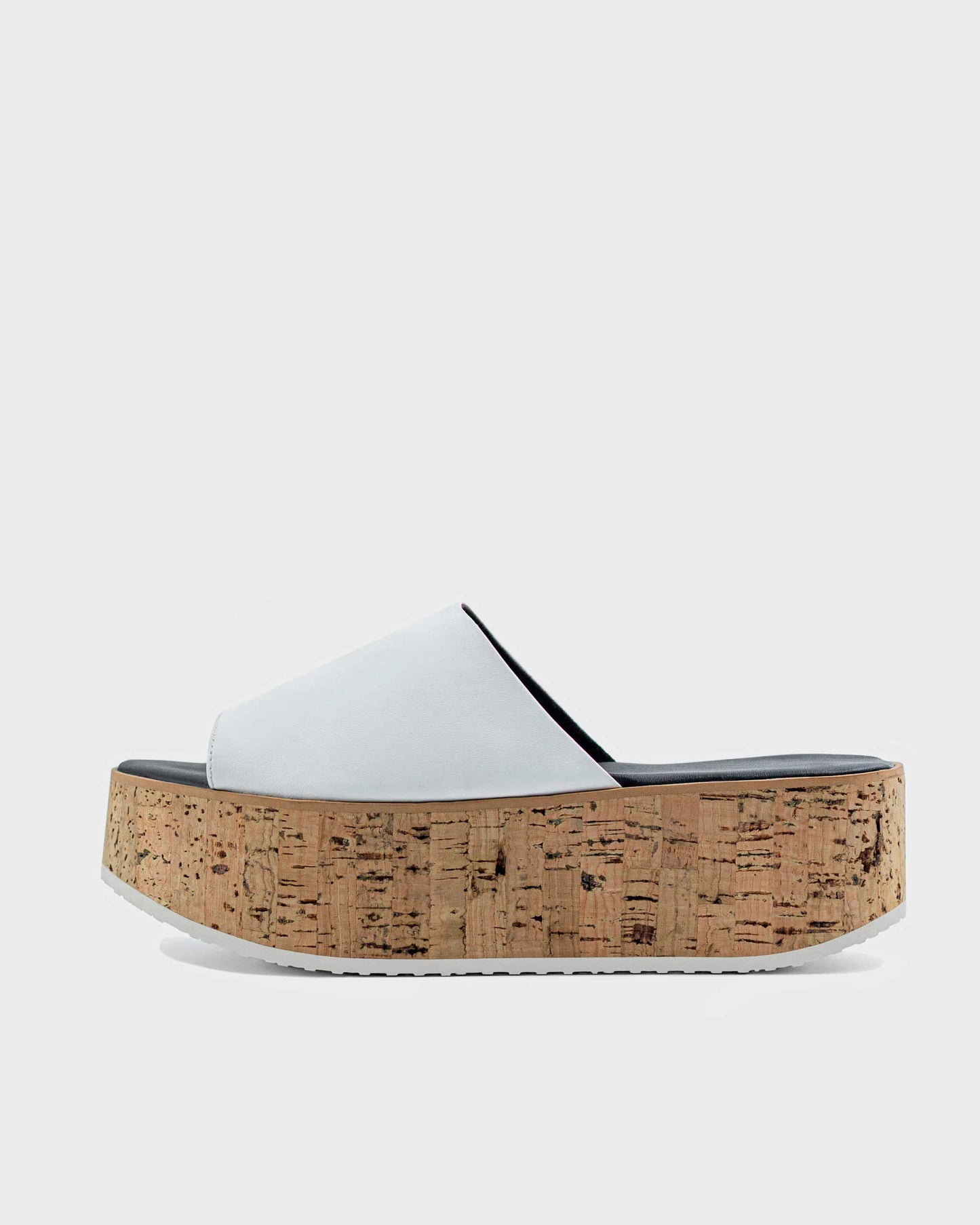 Geigi Flatforms White grape leather sandals