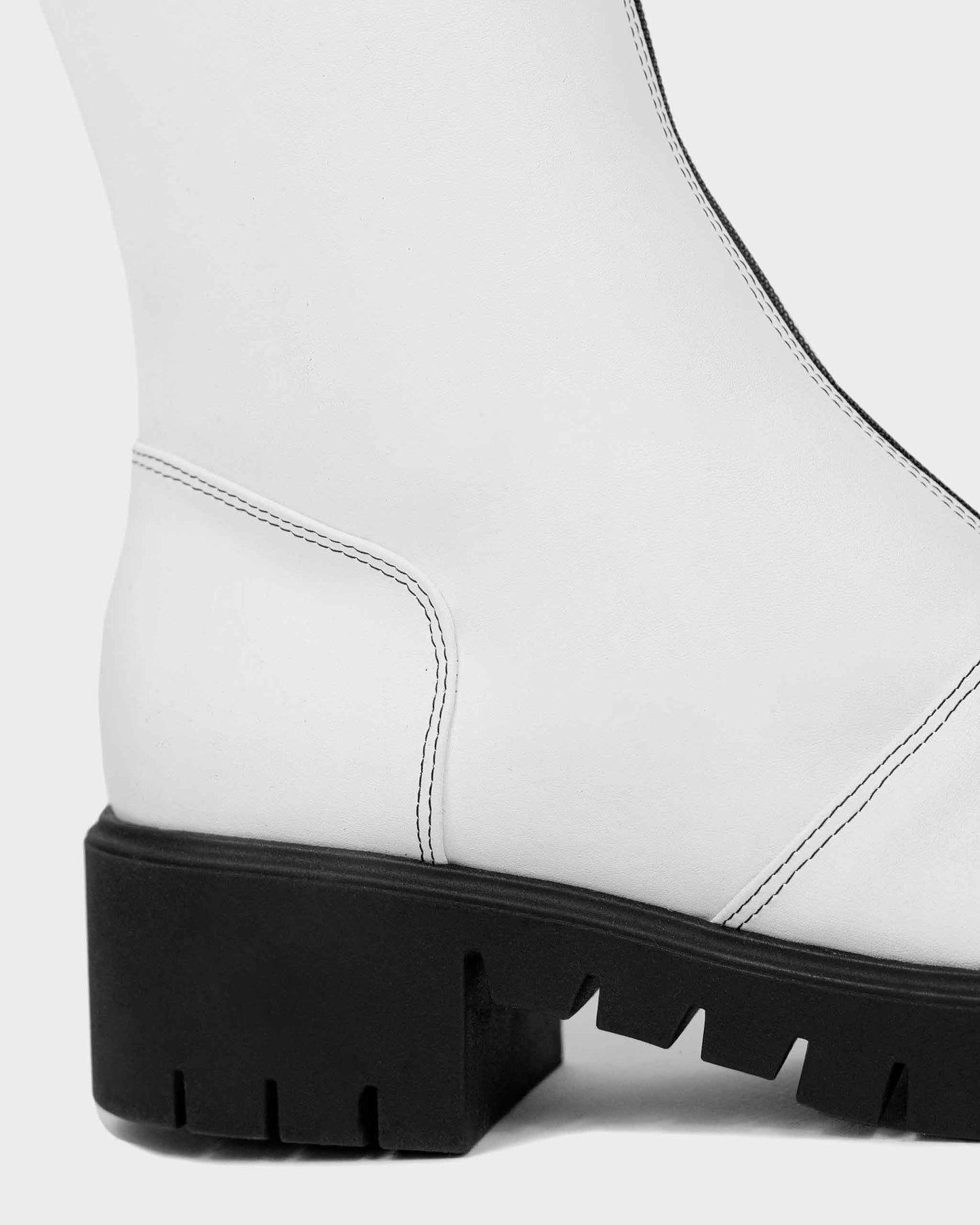 Cyber Boots White cactus leather ankle boots